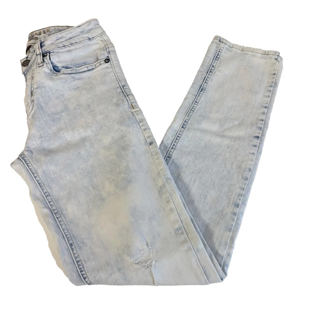 American Eagle Extreme Flex‎ Skinny Jeans Womens 28X32 Blue Low Rise Light Wash